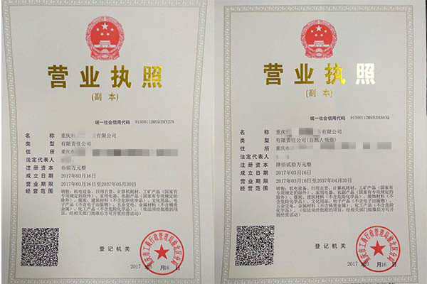 重庆****有限公司 重庆****有限公司